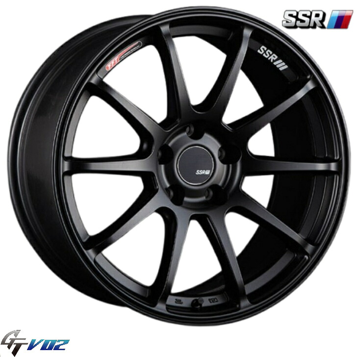 SSR GTV02 18インチ 7.5J+48 5H100 フラットブラック 新品ホイール4本｜KTfaith 86,394円