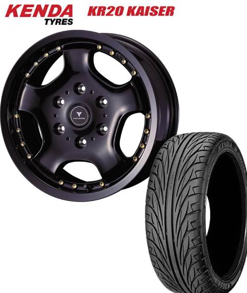 ■ケンダ KENDA KR20 165/45R16 74V ■WEDS ウェッズ NOVARIS ASSET D1 16インチ 5J+45 4H100 BLK/G サマータイヤホイールセット 軽自動車用