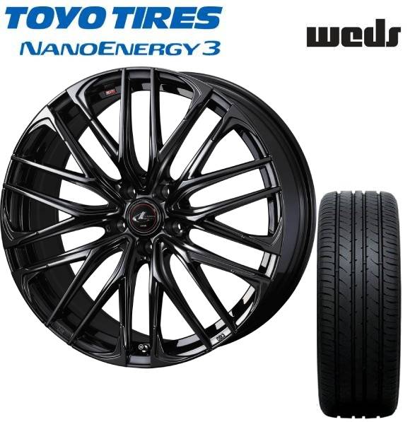 ■TOYO （トーヨー) NANOENERGY3 165/55R15 ■WEDS ウェッズ LEONIS SK 15インチ 4.5J+45 4H100 H/BMC サマータイヤホイールセット 軽自動車用