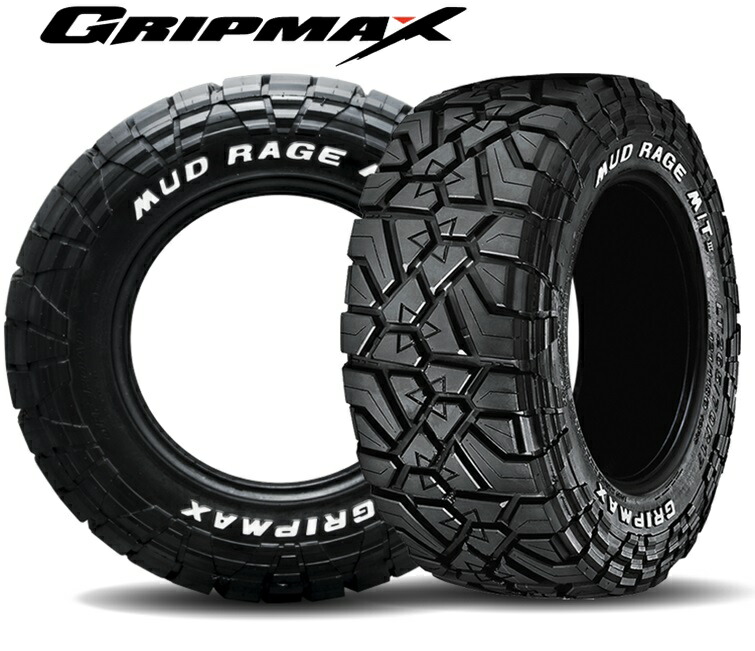 185R14C 102/100 GRIP MAX MUD RAGE M/T 4本 新品未使用品 4本セット】グリップマックス マッドレイジM/T