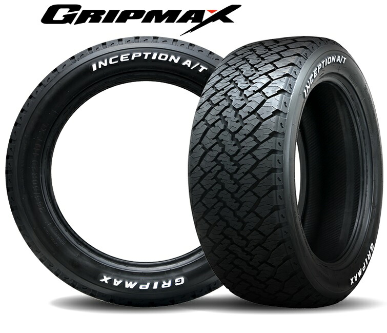 ■送料無料 ■GRIPMAX グリップマックス INCEPTION A/T M+S ■265/50R20 111T RWL ■1本価格 ※4本業者宛て発送で送料無料 FU■レイズドホワイトレター