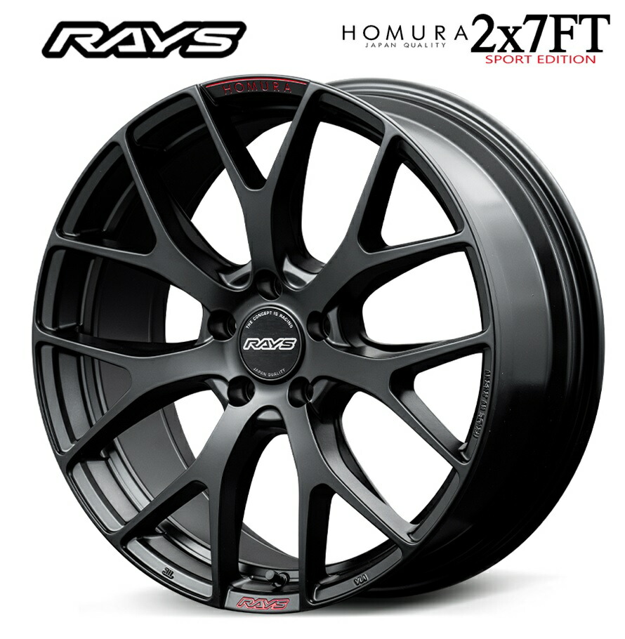 RAYS レイズ HOMURA (ホムラ) 2x7FT SPORT EDITION 19インチ 7J+38 5H114.3 B7J 新品ホイール4本|KTfaith
