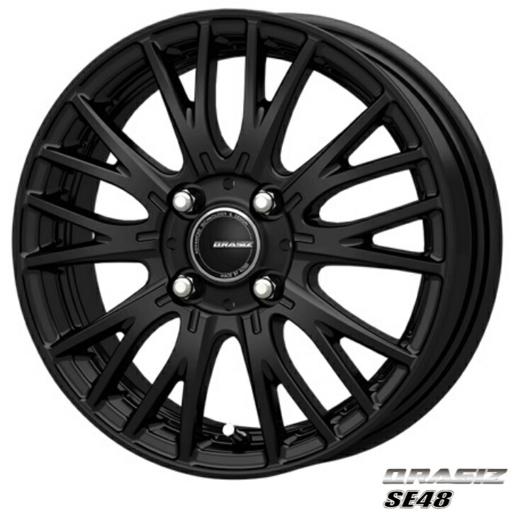 CA138 QRASIZ VS6 14インチ 4.5J +45 4-100 KOSEI QRASIZ VS6 14インチ 4.5J +45 4-100 シルバー 4本で送料無料