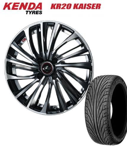 ■ケンダ KENDA KR20 165/40R16 73V ■WEDS ウェッズ LEONIS レオニス FS 16インチ 5J+45 4H100 PBMC サマータイヤホイールセット 軽自動車用