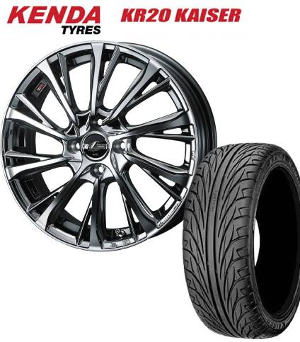 ■ケンダ KENDA KR20 165/45R16 74V ■WEDS ウェッズ LEONIS レオニス JG 16インチ 5J+45 4H100 BMCMC サマータイヤホイールセット 軽自動車用 75,339円