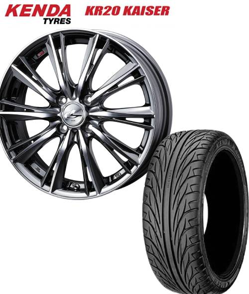 ■ケンダ KENDA KR20 165/45R16 74V ■WEDS ウェッズ LEONIS レオニス WX 16インチ 5J+45 4H100 BMCMC サマータイヤホイールセット 軽自動車用 74,008円