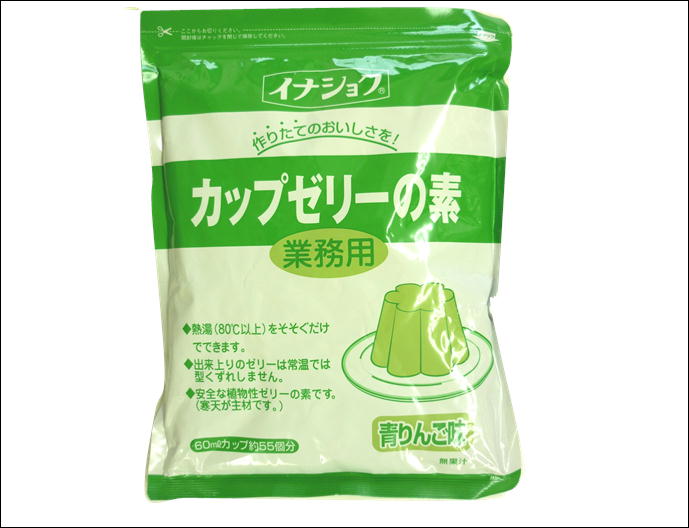 市場 イナショク ゼリー 青リンゴ ゼリーの素 青りんごゼリーの素 寒天 青りんご 600g 食物繊維