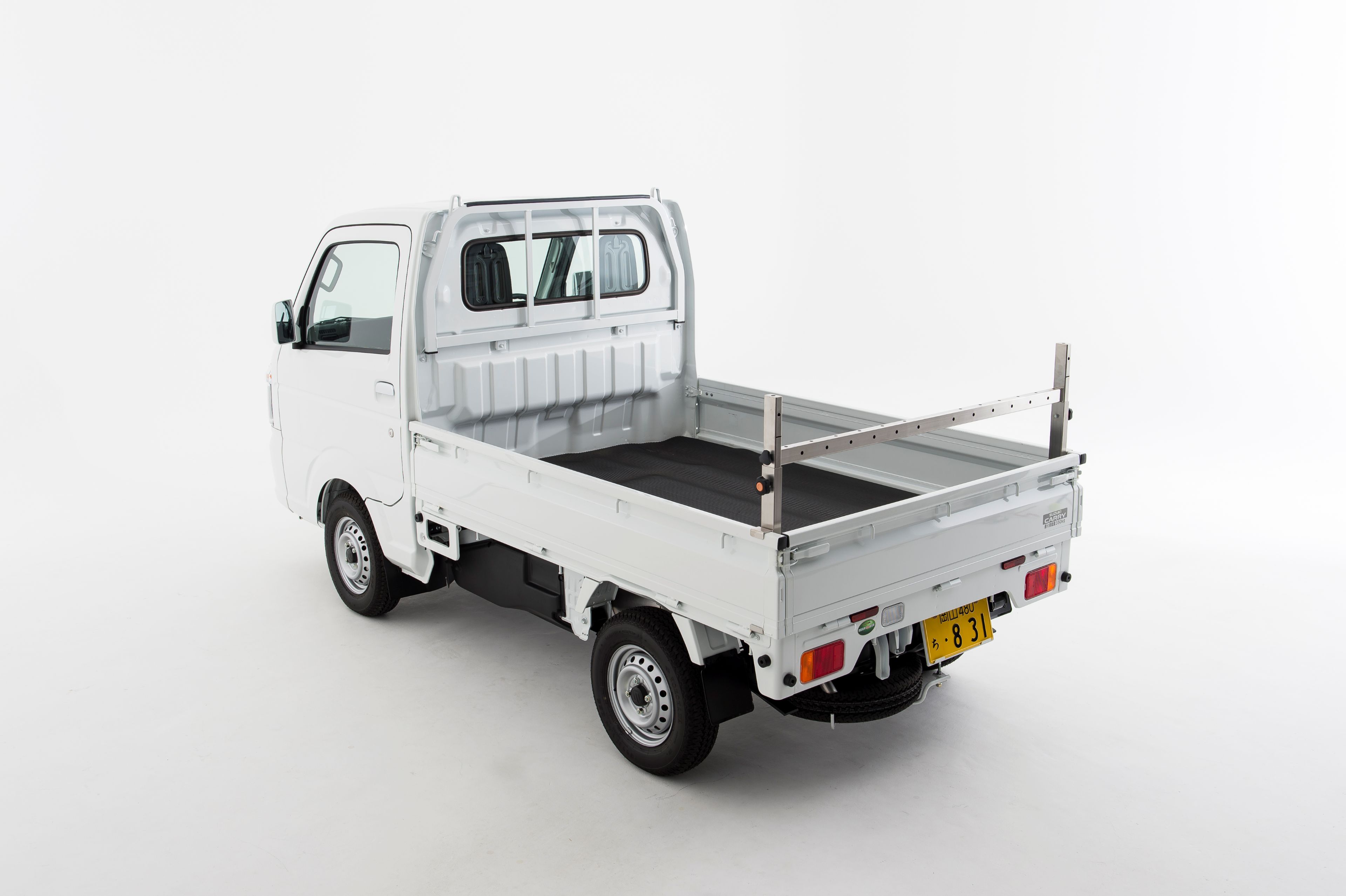 軽トライアングル　ベースキット60タイプ (伸縮タイプ　全長荷台床上65cm～95cm） 10cm間隔で3段階伸ばせます。 荷受け部分（サイドバー）は15cm下になります。