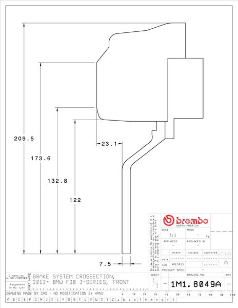 ブレンボGTキットF221M1.8049A/1M2.8049Aドリルド/スリット選択可カラー選択可bremboGT-KITキャリパーブレーキディスクブレーキローターディスクローター【店頭受取対応商品】
