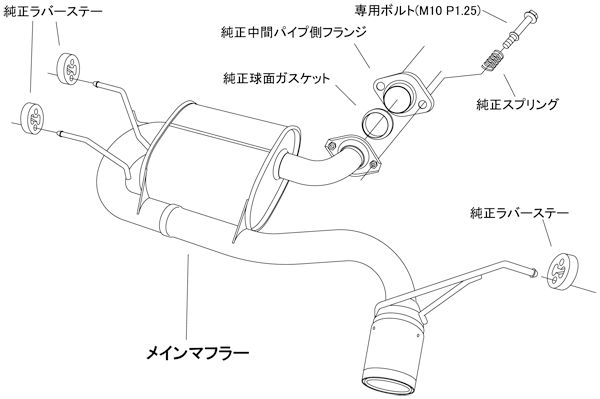 HKS リーガマックススポーツ マフラー ND5RC 取付セット ロードスター