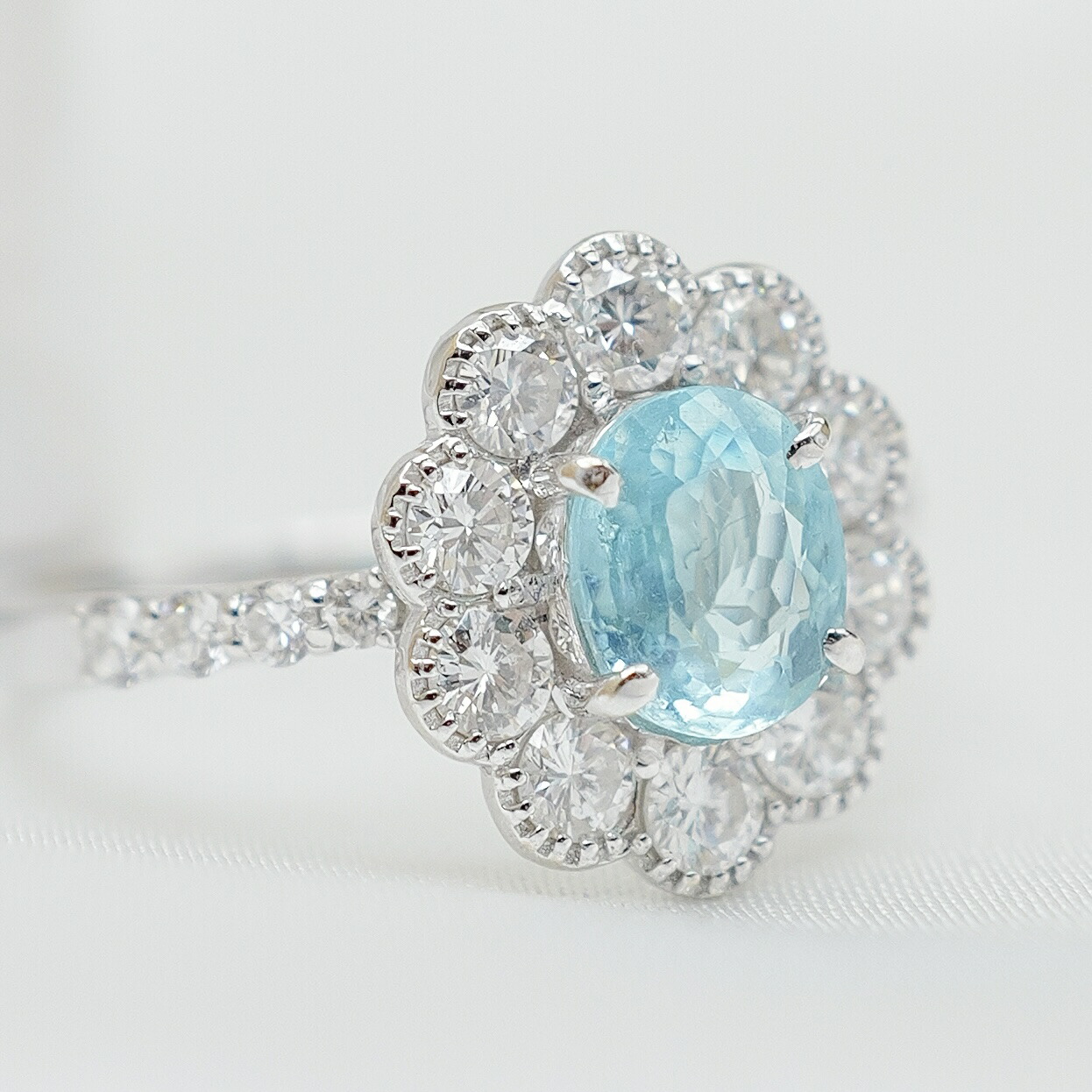 楽天市場】【中古】鮮やかな色彩 パライバトルマリン1.07ct 