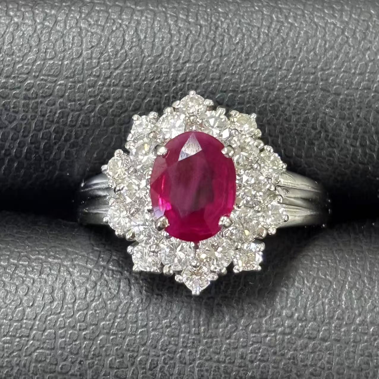 【中古】ルビー1.15ct ダイヤモンド0.62ct リング PT850 12.5号｜小池屋