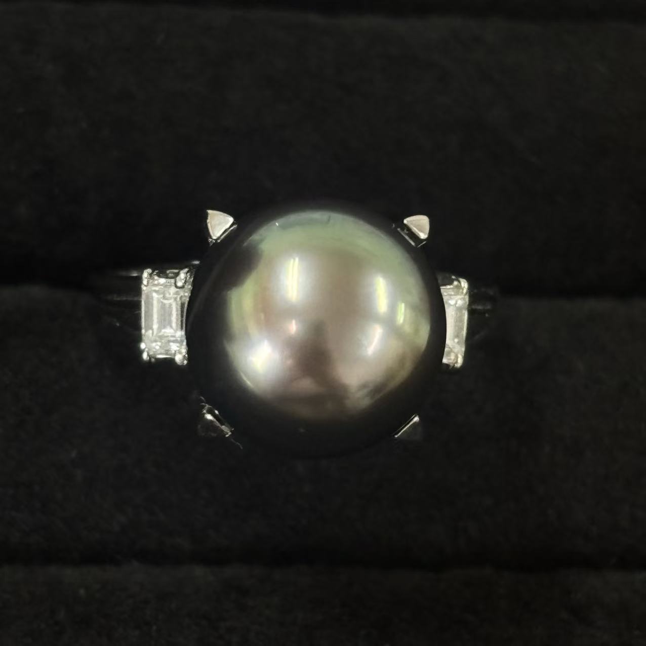 【中古】TASAKI パール ダイヤモンド0.23ct リング 13号 Pt900