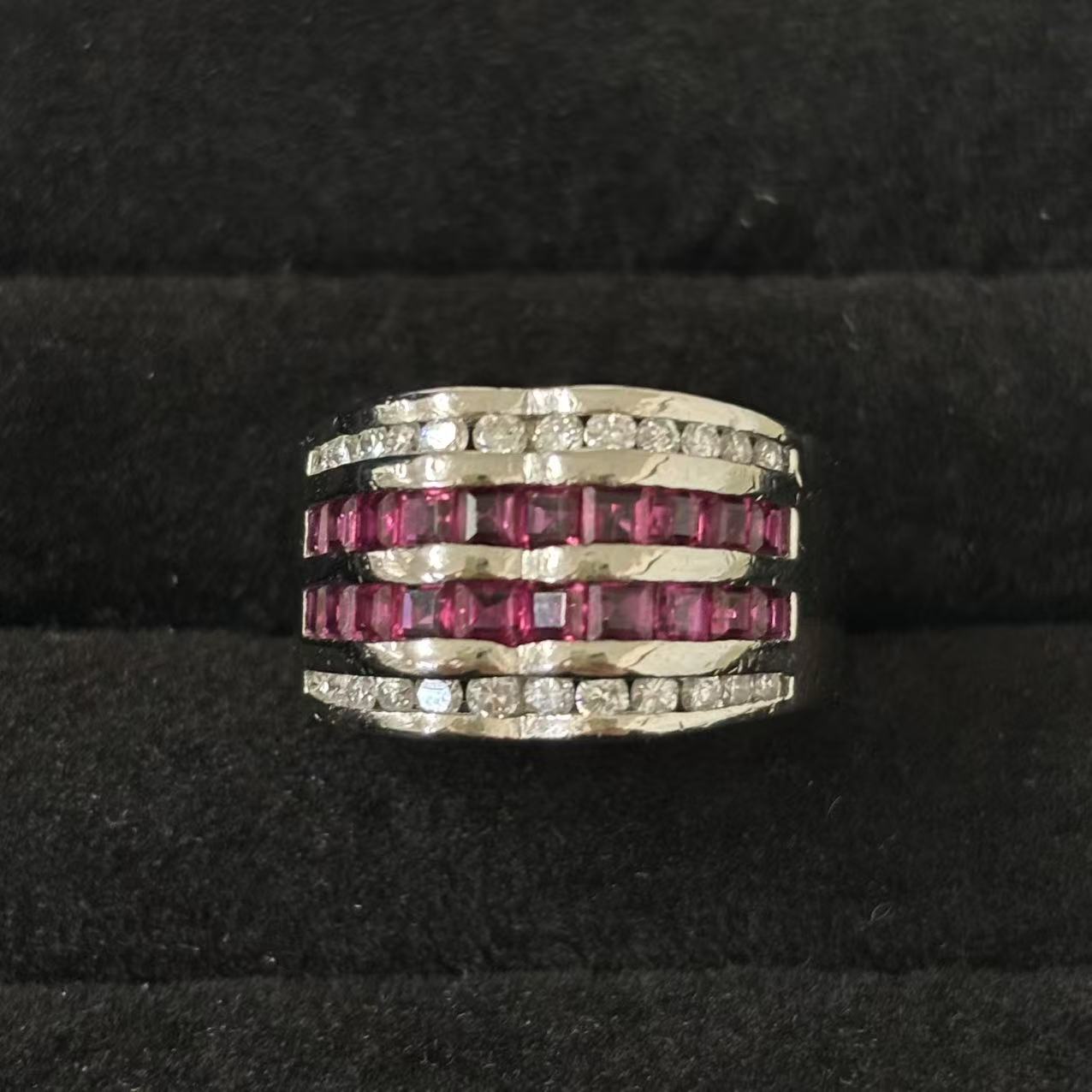 【中古】ルビー1.73ct ダイヤモンド0.44ct リング Pt900 11号｜小池屋 246,500円