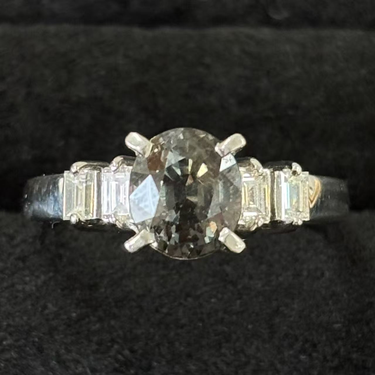 【中古】NOH GIA証明書 サファイア2.56ct ダイヤモンド0.35ct リング Pt900 14号｜小池屋