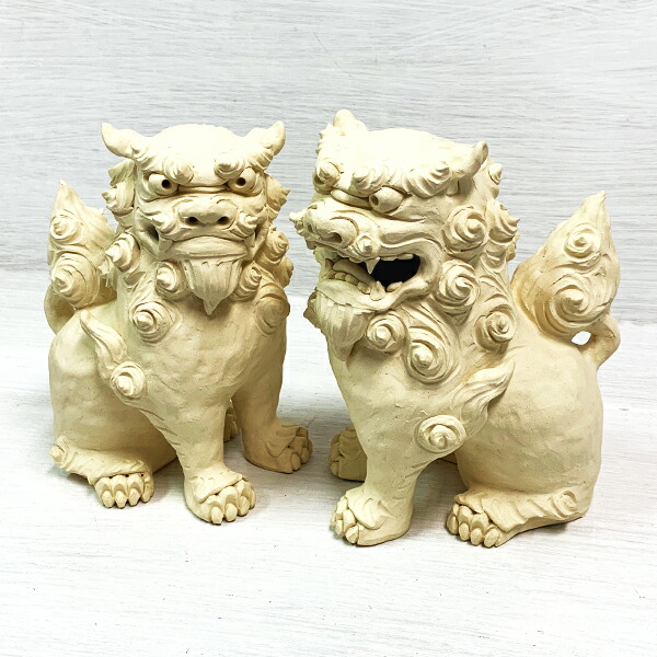 シーサー 素焼き 飾り ドア 沖縄 ペヤ 建造お祭り 開運 因縁ずく 風水 鬼除け 厄除け 守り神 縁起物 琉球 お戴物 素焼き シーサー 遣り方びねり スタンド 特大号数 Prescriptionpillsonline Is