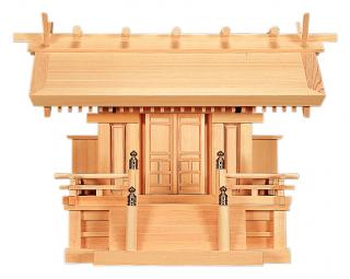 神棚 天神唐戸一社 (木曽ひのき) 桧 檜 ヒノキ 御前上等神棚 純国産 日本製 今めかしい 本体 一社
