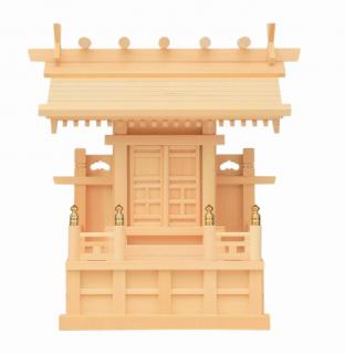 神棚 鹿屋野一社 (木曽ひのき) 桧 檜 ヒノキ 純国産 日本製 集まり組 今めかしい 本体 一社