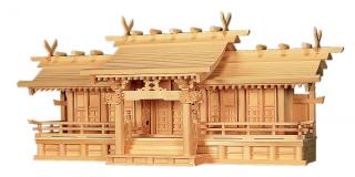 神棚 御前上等大型神棚 長閑やかさ五社・中 (木曽ひのき) 桧 檜 ヒノキ 御前上等神棚 純国産 日本製 集合体組 今めかしい 本体 五社