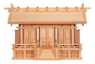 神棚 御前上等大型神棚 鵬通し三社 (木曽ひのき) 桧 檜 ヒノキ 御前上等神棚 純国産 日本製 今めかしい 本体 三社