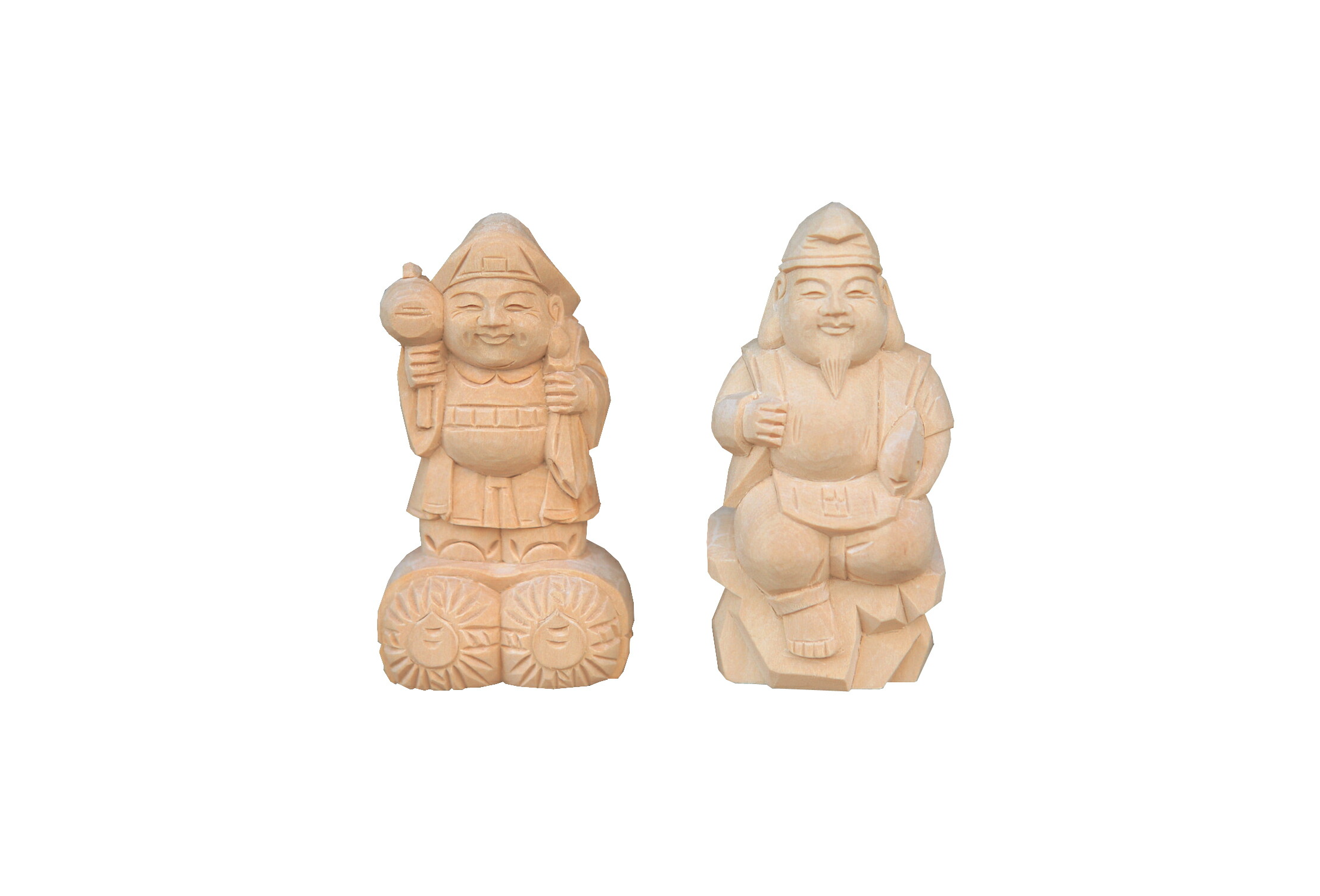 楽天市場】天然 欅木彫り（ ケヤキ ）踊り 大黒天 恵比寿 像 金運 上昇