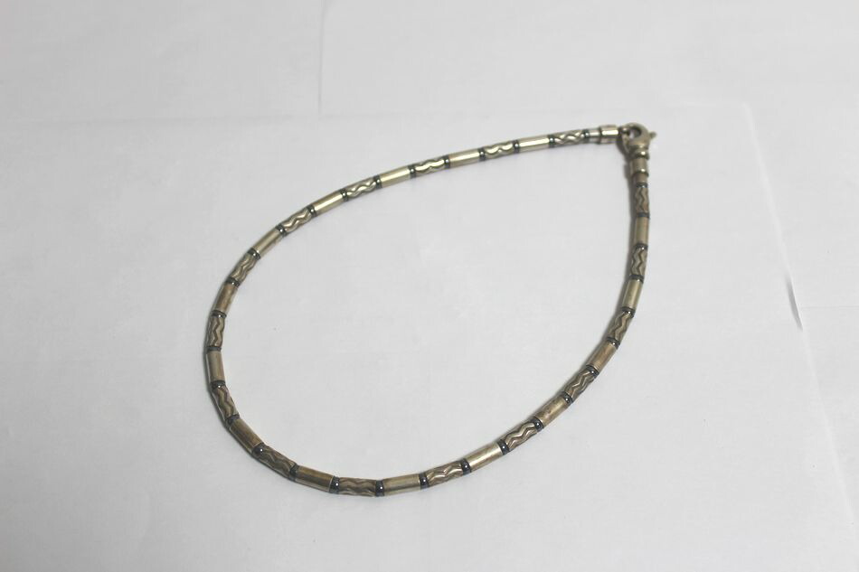 [中古] TIFFANY＆Co アズテック ジグザグ ネックレス チョーカー ヘマタイトストーン ヴィンテージ シルバー925 SV925 GERMANY ドイツ製造 ティファニー USED品｜リサイクル半田店
