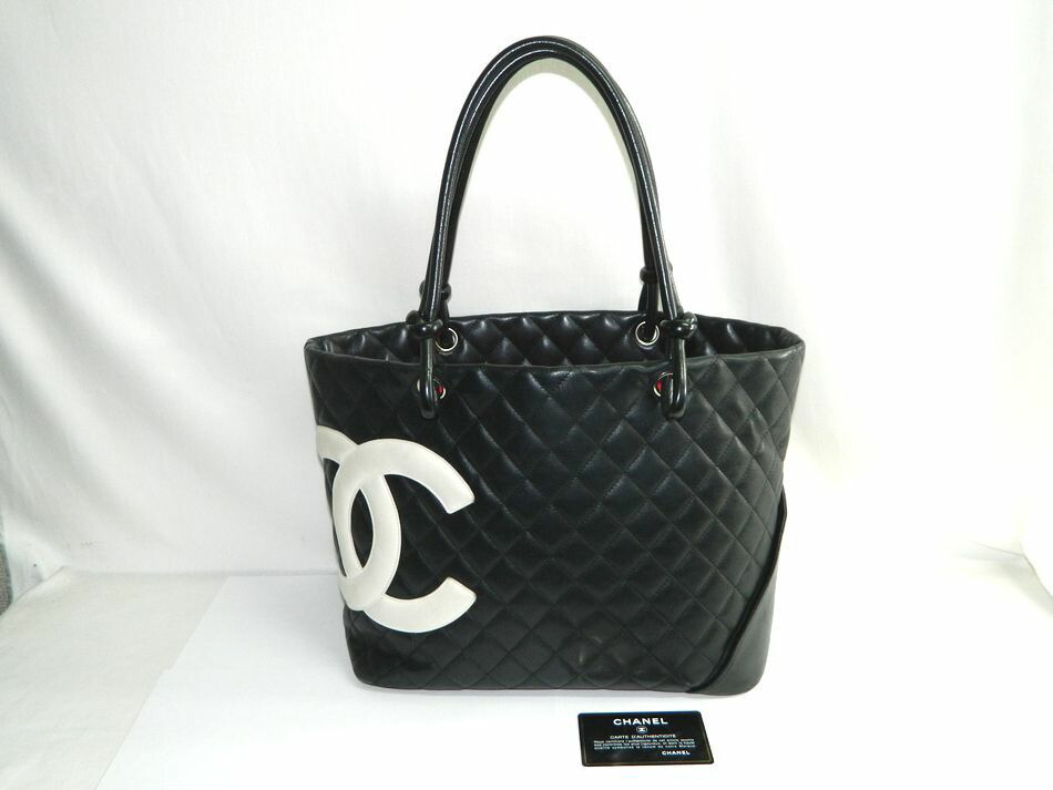CHANEL キルティング ハンドバッグ ブラック　カンボンライン CHANEL シャネル カンボンライン ショルダーバッグ ブラック | ラクト