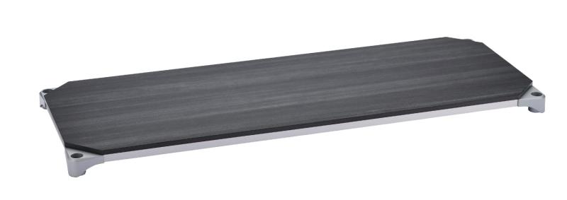 ベーシックシリーズ ウッドシェルフ W1200xD450mm ブラックウッド シルバーフレーム 棚用 B1848MBS1 ホームエレクター後継品
