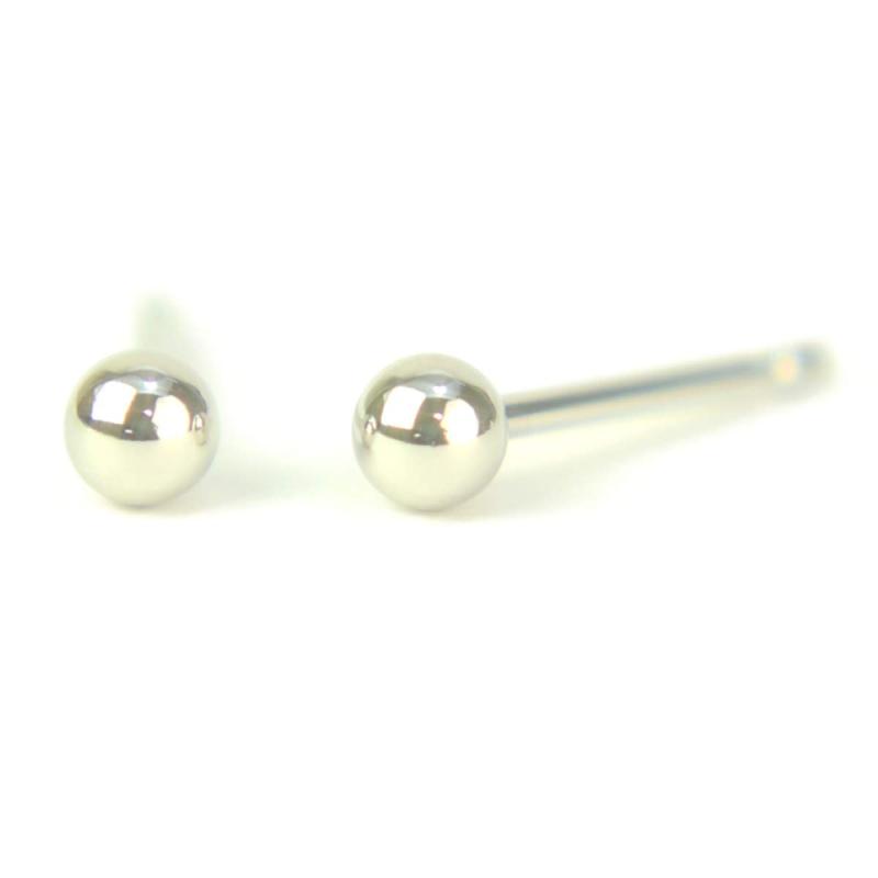 セカンドピアス プラチナ 軸太 Pt900プラチナ丸玉ピアス 3mm ピアス芯幅太タイプ 太さ0.9mm長さ10mm 1ペア両耳販売 ボールピアス Pt900 PT900 幅太 yokomountain