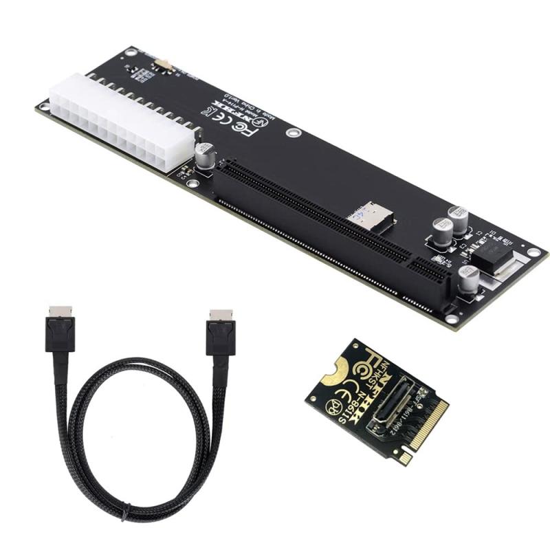 NFHK Oculink 4 X SFF-8612 SFF-8611からNVME/PCI-E 16 X/SATA+NVME+NGFFアダプタ、マザーボード 6,696円
