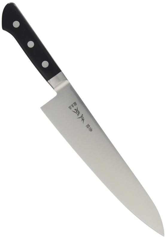 原型総中央局 ツバ付牛刀(両刃) 21珊 金モール:ハイパーモリブデン鋼、手持ち部分:ジュラコン脂 日本 AMSJ002