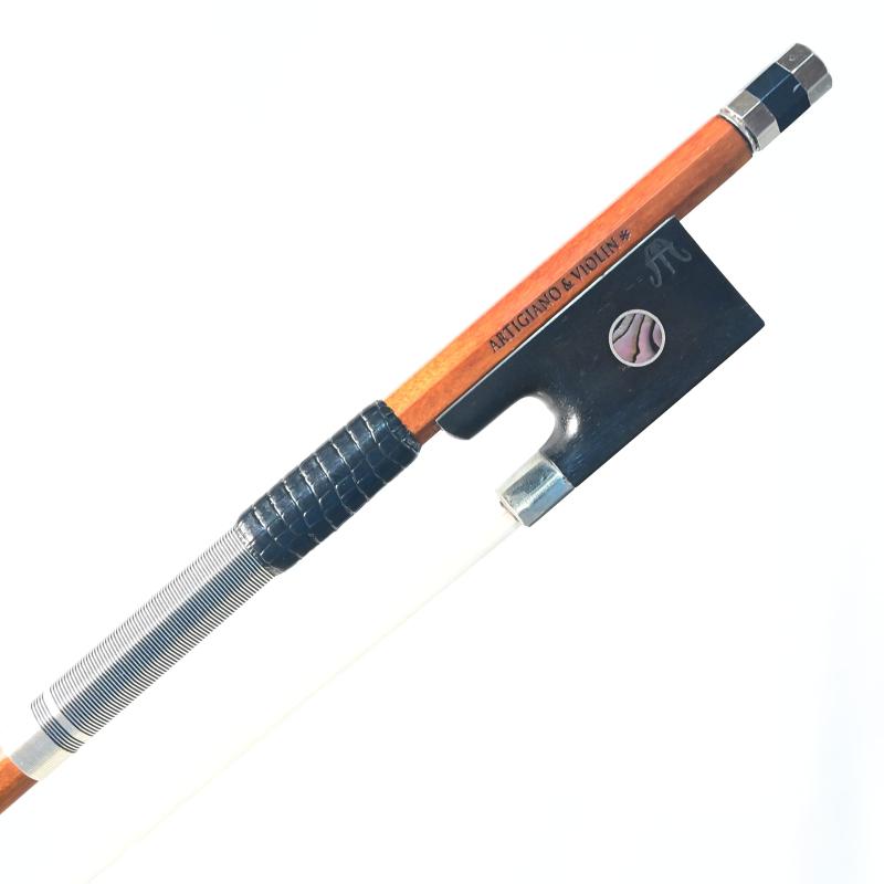 ARTIGIANO&VIOLIN スネークウッドフロッグ カーボンファイバー コントラバス弓 フレンチスタイル AW-205 ARTIGIANO\u0026amp;VIOLIN スネークウッドフロッグ カーボン