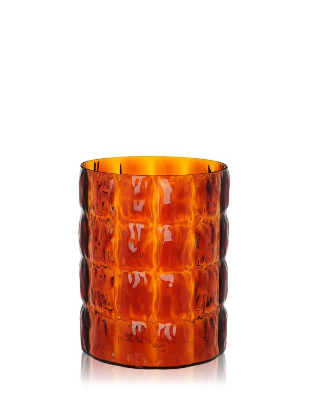 Kartell(カルテル) フラワーベース 『MATELASSE(マトラッセ)』 アンバー 直径23/H30(cm) SFAC-K1225-MM パトリシア・ウルキオラ 【国内総正規品】|Kudos21 店