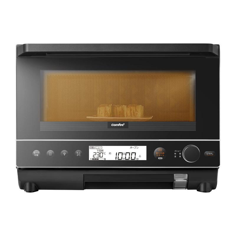 COMFEE’ オーブンレンジ スチーム 23L フラットテーブル レンジ 自動あたため ダイヤル・ボタンの直感操作 スチーム・レンジ・グリル・オ 21837924_0.jpg