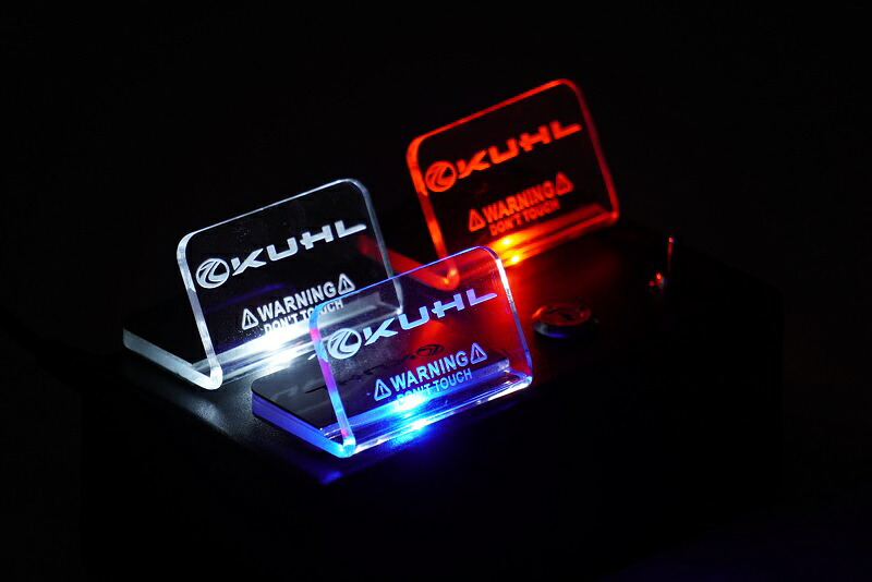 ［906 by KUHL］LEDスキャナー スキャナー LED 人気 おしゃれ アクリル セキュリティ ダミー 点滅 KUHL クール 906 グッズ アパレル かっこいい シンプル 防犯 抑止 赤 青 白 レッド ブルー ホワイト コンパクト L字｜KUHL RACING店