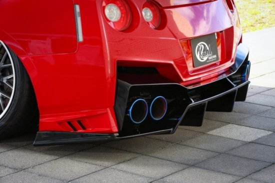 R35 GT-R リアアッパーディフューザー R35 GT-R 前期 中期 後期 社外エアロパーツ FRP素材 クールレーシング KUHL RACING 35R-GTII