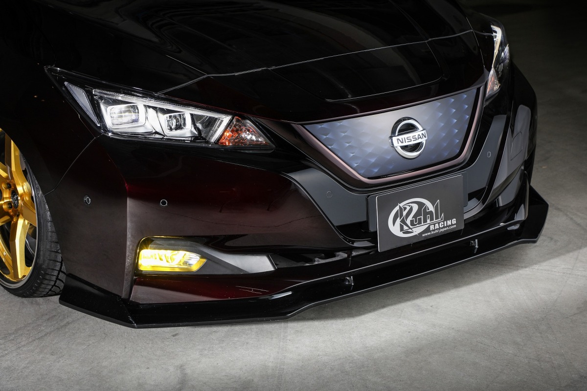 KUHL RACING EM57-GT NISSAN EZ1 LEAF フロントディフューザー 社外エアロパーツ FRP素材 クールレーシング