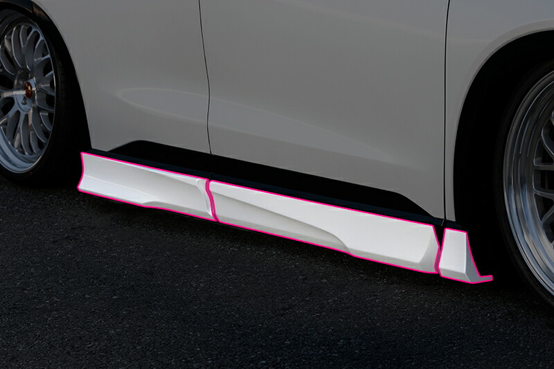 クラウンエステート エアロパーツ サイドスカート サイドステップ サイド 分割 シンプルパーツ 車用品 ドレスアップ カスタムパーツ クールレーシング KUHL ジャパン クルーズ トヨタ 日本製｜KUHL RACING店