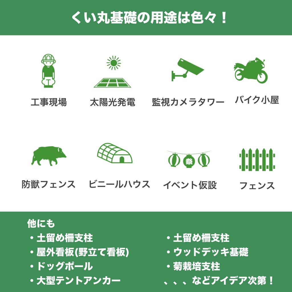 期間限定特価】 くい丸 打込み杭 34.0Φ×3000ｍｍ 代引き不可 法人名に