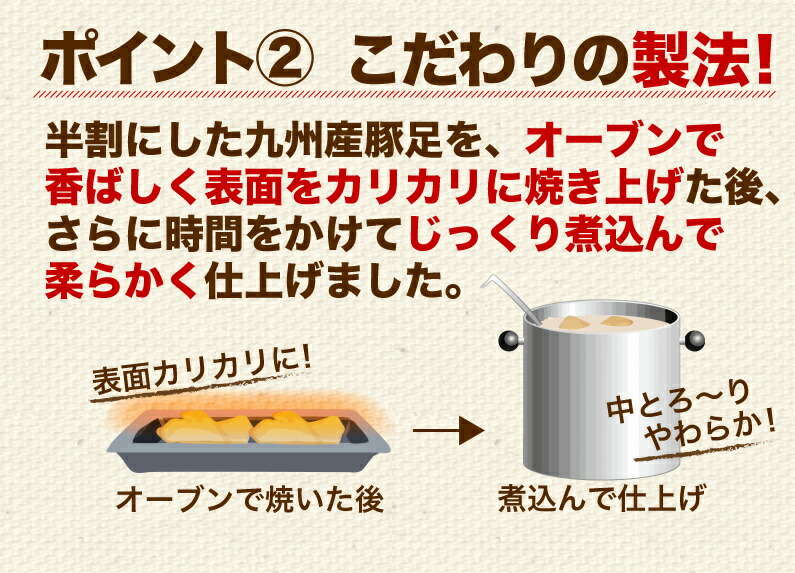 市場 豚足 九州産 焼き豚足 12本セット とろとろ 博多 炭火焼き 個食パック