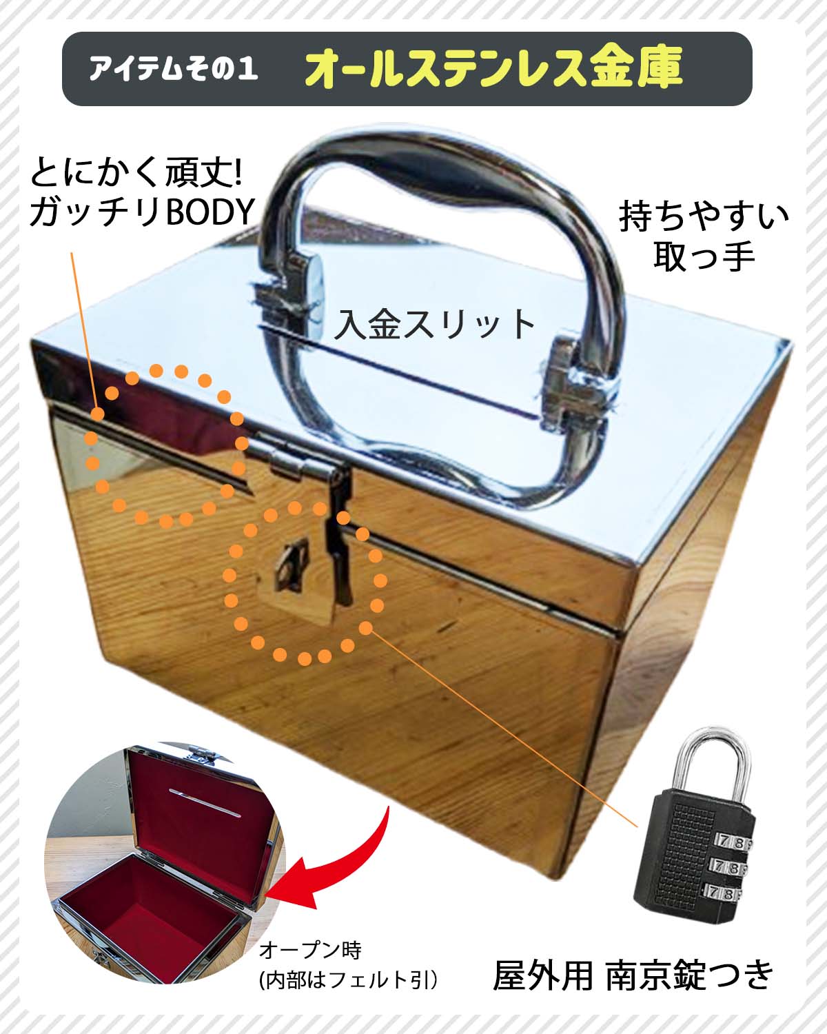 これが欲しかった！スレンレス金庫！