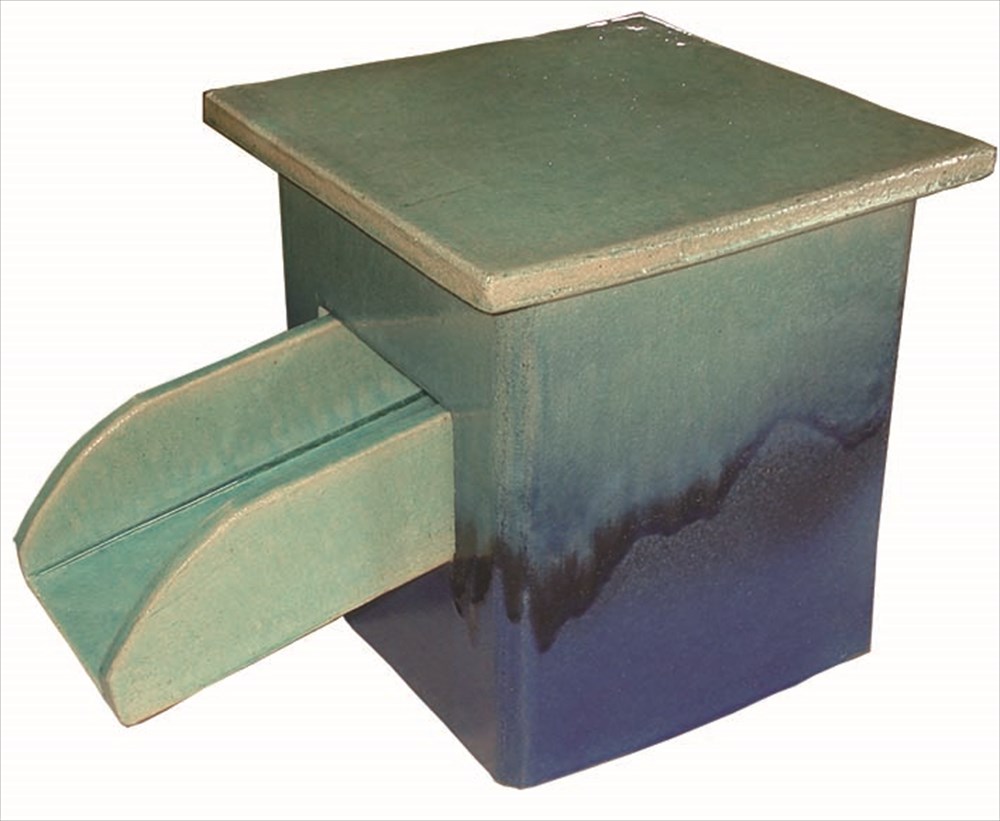 湯こぼし/湯出口/自立式/ 23×23×H30cm 陶器の風呂用湯こぼし/ 信楽焼き湯さし/陶器風呂の湯差し口 釉薬の色は画像以外でも承り出来ます。陶器浴槽のページで確認下さい。 詳しくはお問合せ下さいませ。 38,253円