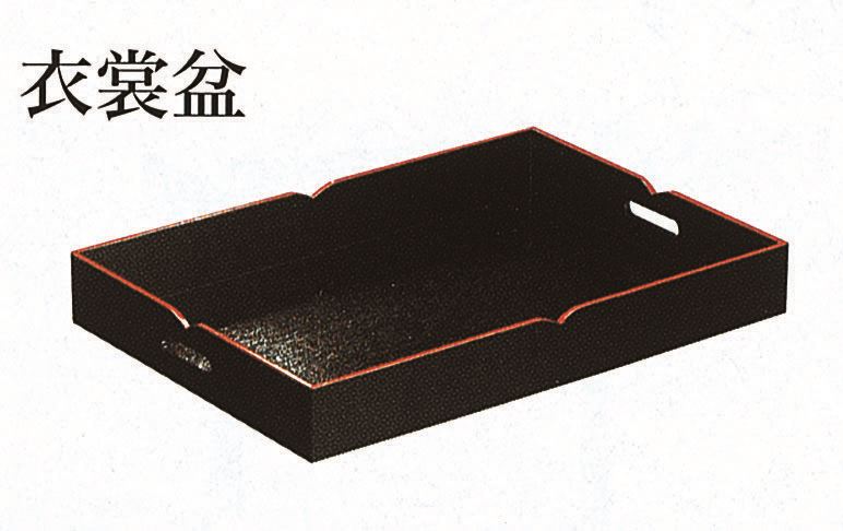 衣装盆　黒天朱60×42×Ｈ8cm メーカー廃盤の際は予めご了承願います ※受注製品のため返品はお断りいたします ※納期など詳しくはお問合せくださいませ