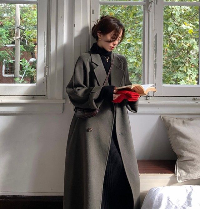 ロングコート アウター ロング丈 ウールコート 襟付き ボタン シンプル 無地 カジュアル ブラック グレー 秋冬 防寒 楽天市場】レディース ロングコート アウター ロング丈 ウールコート