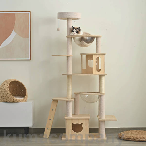 キャットタワー 澄み切った恒星船 上がり段 手ごわい 釣りあい感 取り付け 多頭飼い 猫棲み家 今めかしい キャットポンポン遊び道具 円柱 木製 好いたらしい麻紐 爪とぎどんぶり鉢 猫臥榻 愛玩動物備品 新品