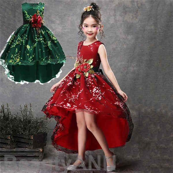 子供ドレス ドレス キッズ ロングワンピース 高級dress ピアノ発表会 ブラック 子供ドレス 誕生日 パーティー 長袖ベビードレス ロングドレス 刺繍 子どもドレス フォーマル 七五三 イベント ステージ衣装 結婚式 演奏会 100