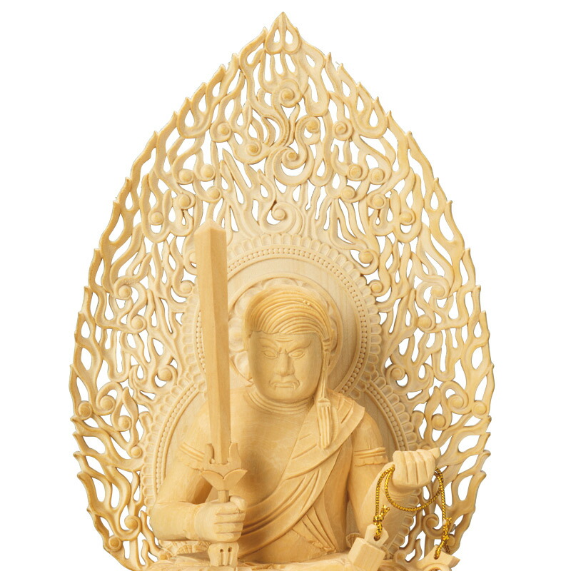 仏像 座不動 上彫 2 5寸 高さ お買い得