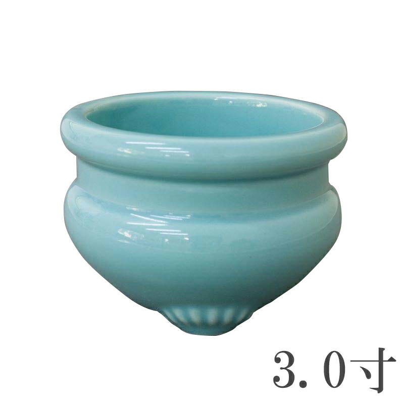 楽天市場】陶器 香炉 青磁無地 3.5寸 香炉 仏具 : 仏壇・位牌のなー