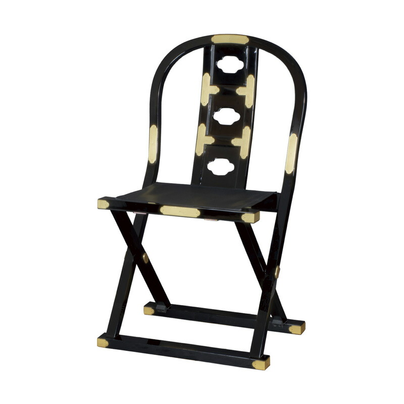 楽天市場】新型略式曲録 黒塗 金具付 折畳式 木製 曲録 ( 仏具