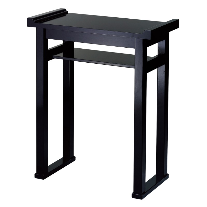 ◆仏壇経机　仏壇　黒塗　金具打ち経机◆幅　60㎝・高さ30㎝・奥行20㎝　概算 楽天市場】内陣用背高経机 黒塗面朱 折畳式 日本製 （1140-2000